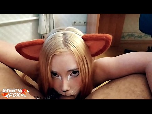 ❤️ Kitsune anameza mboo na kumeza mdomoni ❤ ﹏